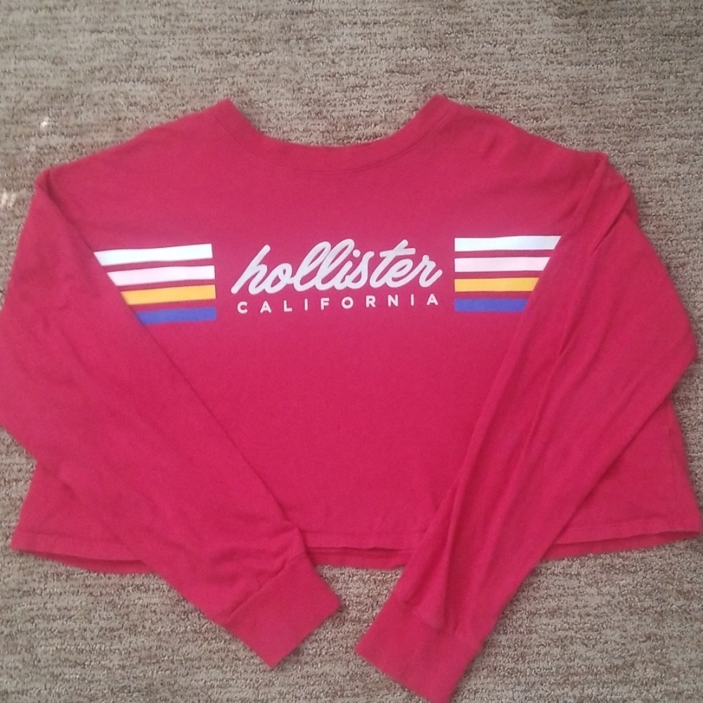 Red Hollister Crop Top